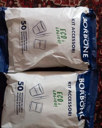 2 kit bicchierini carta accessori ecologico 