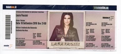 Biglietto da collezione LAURA PAUSINI 2018