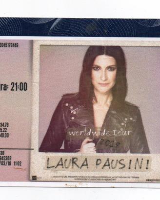 Biglietto da collezione LAURA PAUSINI 2018