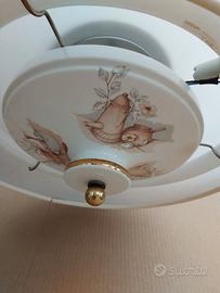 Lampadario con pitture a mano