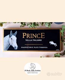 Targhe da box personalizzate per cavalli dipinte 