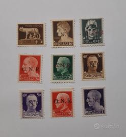 Francobolli G.N.R. Verona + Pegaso posta aerea