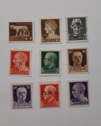 Francobolli G.N.R. Verona + Pegaso posta aerea