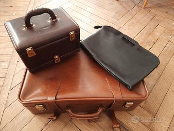 Set Viaggio Vintage in Pelle
