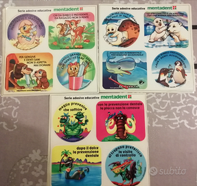 Adesivi Mentadent anni 80