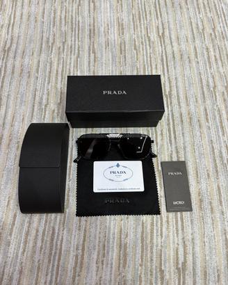 occhiali da sole Prada neri - Completi di tutto