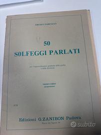 Libro 50 Solfeggi Parlati" di Ercole Parenzan,