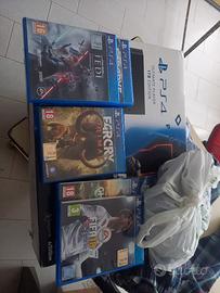 ps4 console 2 pad giochi e scatola 