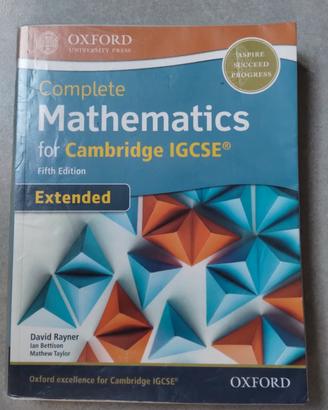 Libro Complete mathematics for Cambridge IGCSE