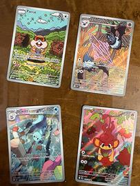 Carte pokemon bianco e nero e 151