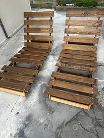 Lettini in legno con materassi