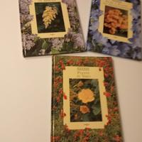 Tre libri Fiori e piante