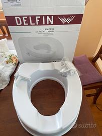 Rialzo WC Delfin h.10 cm con fissaggi laterali