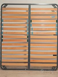 Rete matrimoniale con doghe in legno