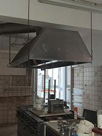 CAPPA ASPIRANTE INDUSTRIALE IN ACCIAIO INOX 