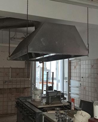 CAPPA ASPIRANTE INDUSTRIALE IN ACCIAIO INOX 