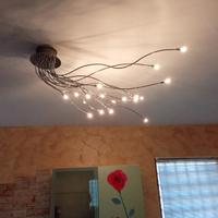 lampadario in acciaio 