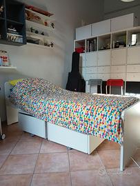 Letto singolo IKEA VIHALS con doghe e materasso