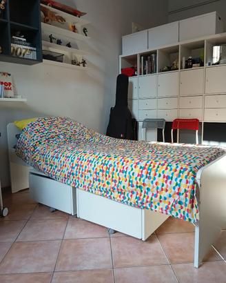 Letto singolo IKEA VIHALS con doghe e materasso