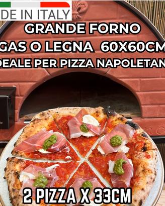 Forno a gas e legna forno Pizza Party Bollore ORO