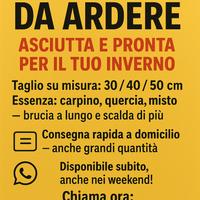 Legna secca per inverno