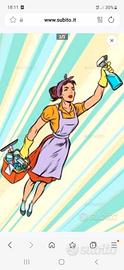 Donna italiana per pulizie esperienza trentennale