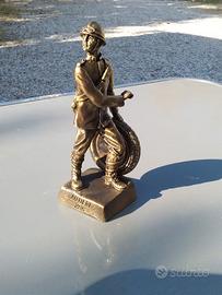 statua Autiere in metallo bronzato