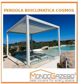 Pergola bioclimatica 3x3 Cosmos gazebo a lamelle