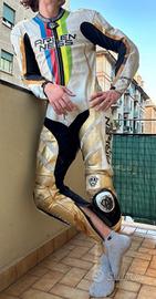 tuta moto in pelle