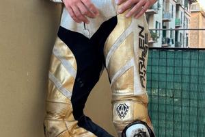 tuta moto in pelle