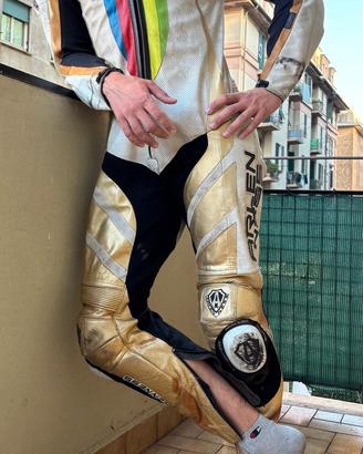 tuta moto in pelle