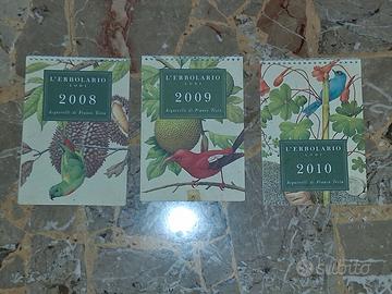3 Calendari Erbolario  2008 2009 2010 Acquerelli