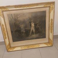 incisione con cornice originale francese