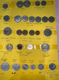 monete  varie epoche e regioni e 180 pz.da 10 lire