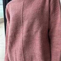 maglione fatto a mano in pura lana tinta a mano