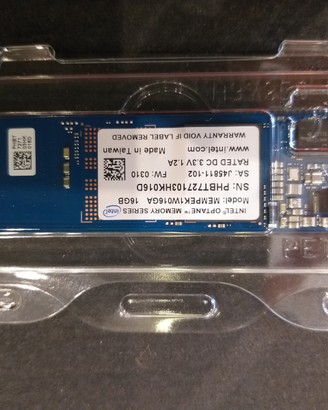 Memoria 16 GB Intel Optane nuova