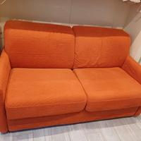 Divano letto Poltrone&Sofà, larghezza 160 cm rosso