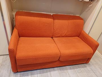 Divano letto Poltrone&Sofà, larghezza 160 cm rosso