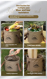 Secchio Pieghevole Portatile