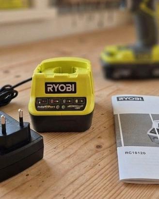 Caricabatterie originale Ryobi RC18120 18V Lithium
