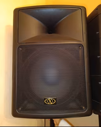 impianto Audio XXL 840W + Mixer + 2 Microfoni 