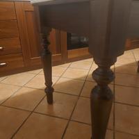 tavolo legno e marmo