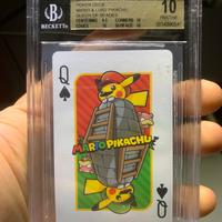 Carta Pokemon Poker Pikachu Mario e Luigi