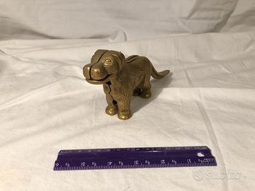 Schiaccianoci Ottone Vintage Decorativo Statuetta