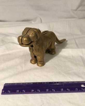 Schiaccianoci Ottone Vintage Decorativo Statuetta