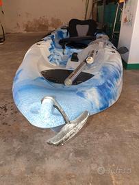 Kayak-canoa Atlantis SHARK blu/bianco