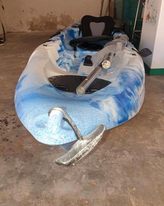 Kayak-canoa Atlantis SHARK blu/bianco