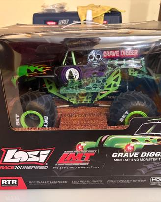 LOSI MINI LMT 4X4 BRUSHED - GRAVE DIGGER