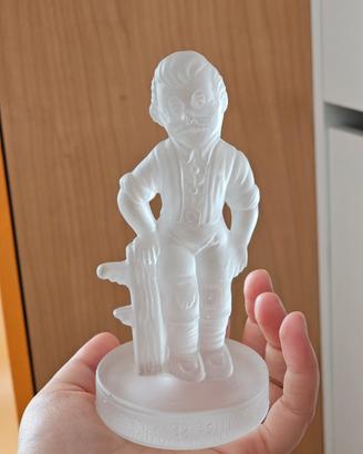 rara statuetta disney Geppetto in vetro satinato 