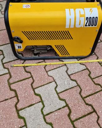 Gruppo elettrogeno silenziatore 2kw benzina